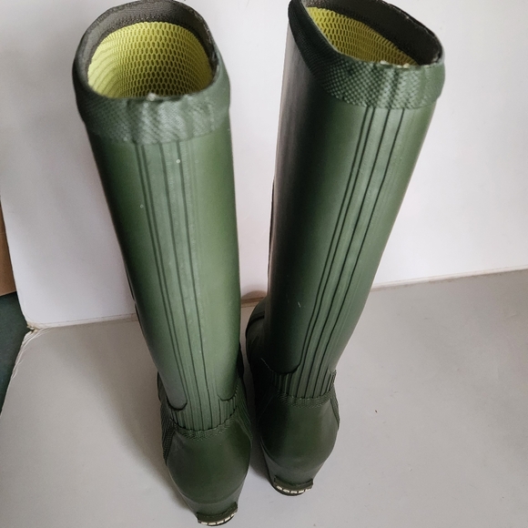 SOREL New Joan Wedge Tall Rain Boots 7.5 Green - Picture 11 of 12
